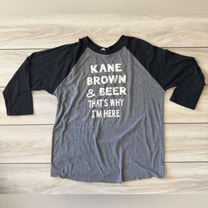 Next Level Apparel Kane Brown Tee Grey Large EUC